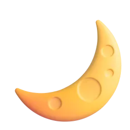 The moon is bright.
