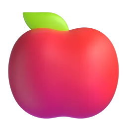 She has an apple and an orange.