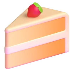 I eat cake.