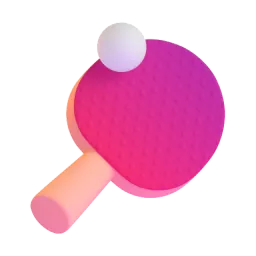 playing table tennis