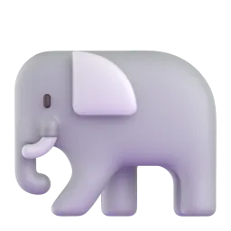 The elephant is strong.