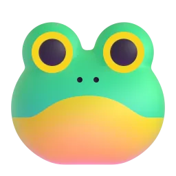 The frog can sit.