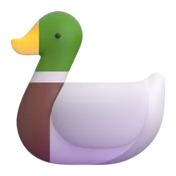 The duck is yellow.