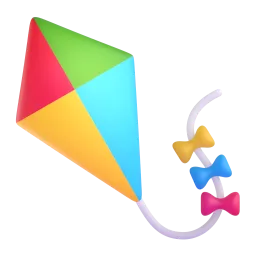 The kite is in the sky.
