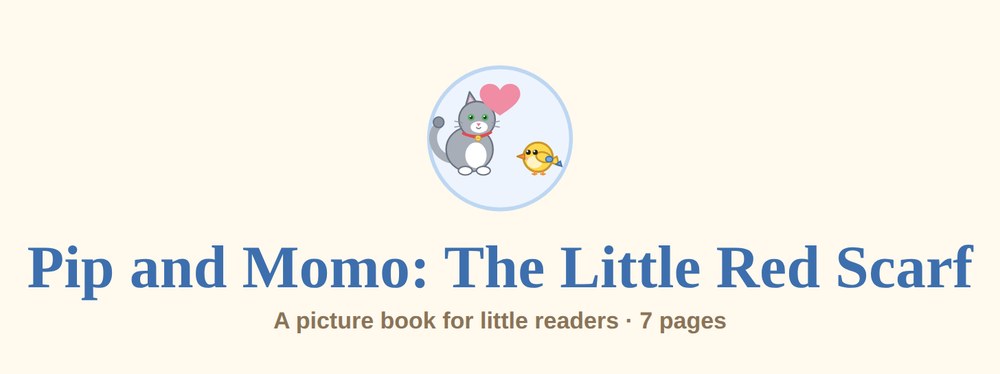 Pip and Momo: The Little Red Scarf